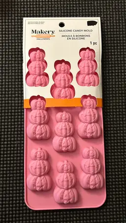 Makery Halloween Pumpkin Tower Silicone Candy Mold NWT