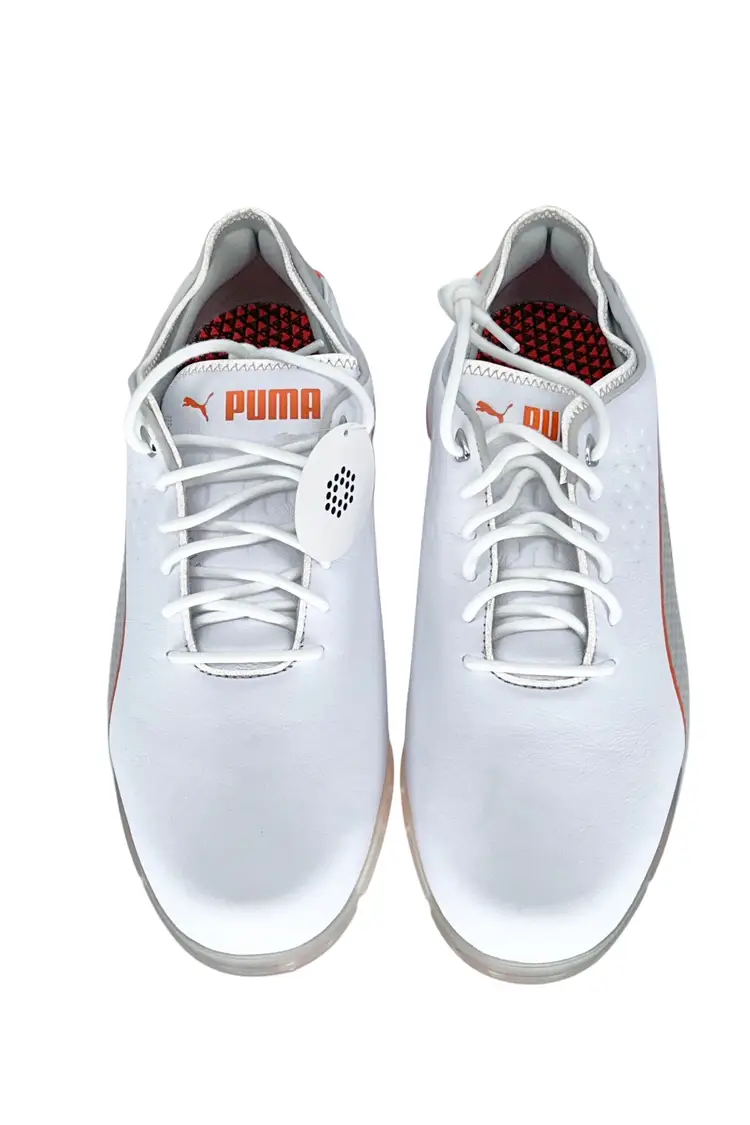 PUMA PROADAPT Delta Golf Shoes - Puma White/Gray/Orange