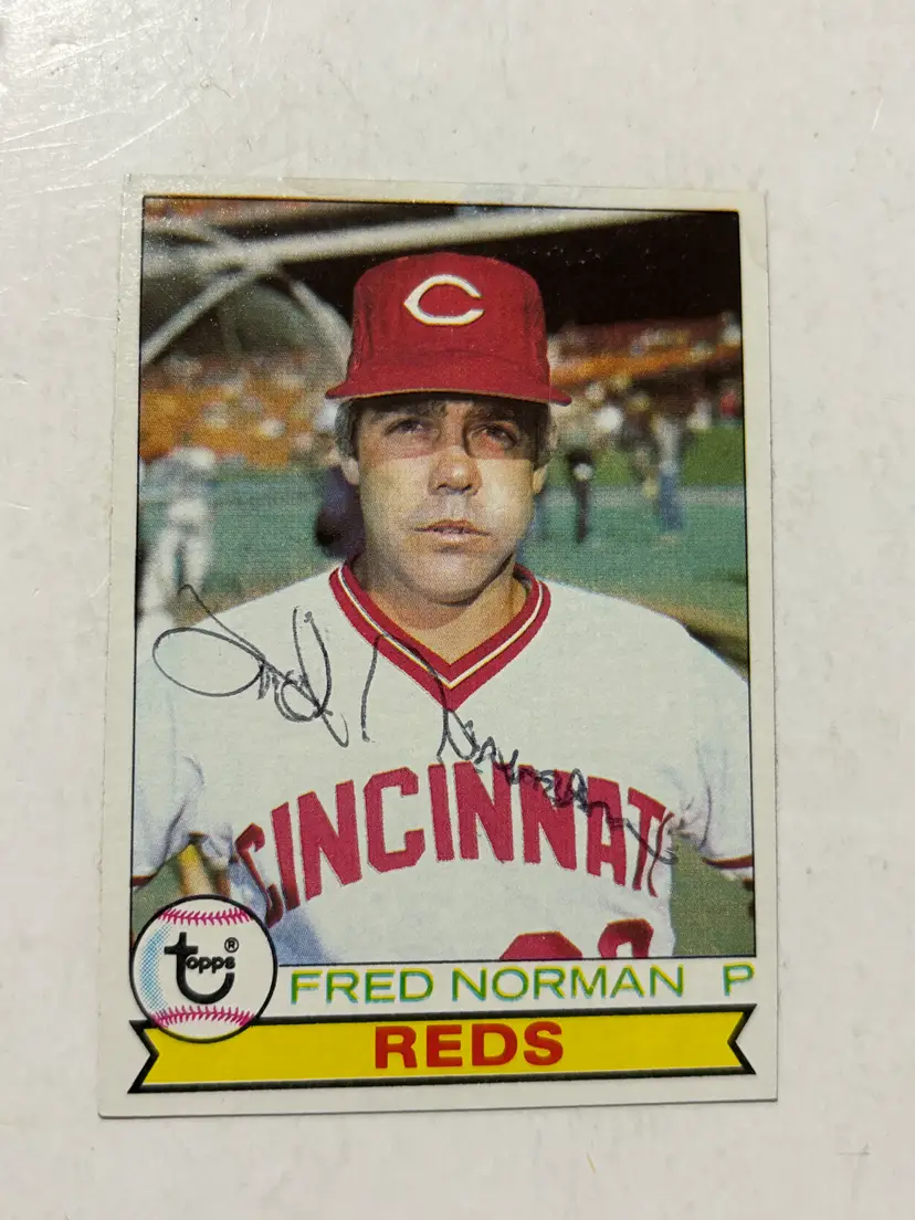 1979 Topps # 47 Fred Norman, Cincinnati Reds Signed Vintage