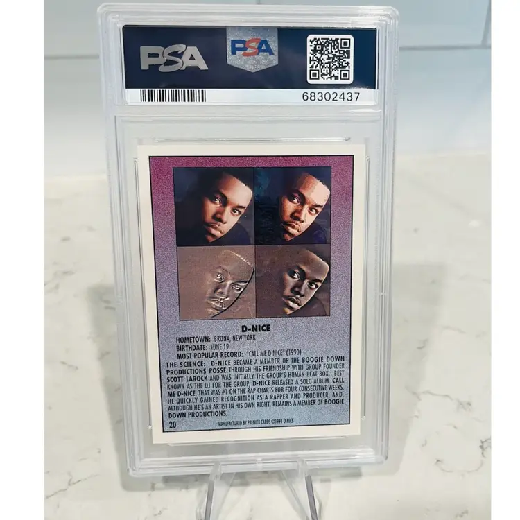 1991 Premier Rap Pack #20 D-Nice PSA 9