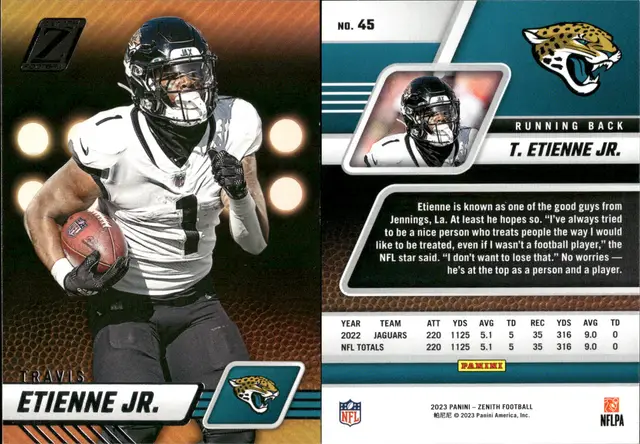 Travis Etienne Jr. Rookie Lot Of 17 Football Cards Jacksonville Jaguars CC22