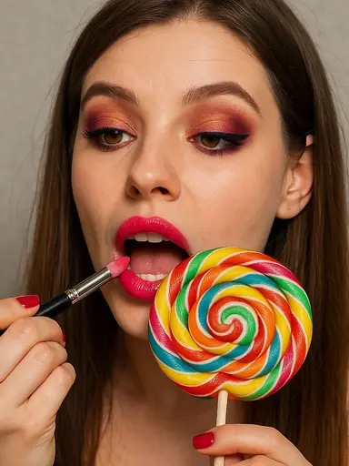 Makeup And Candy Flippin Flamingos