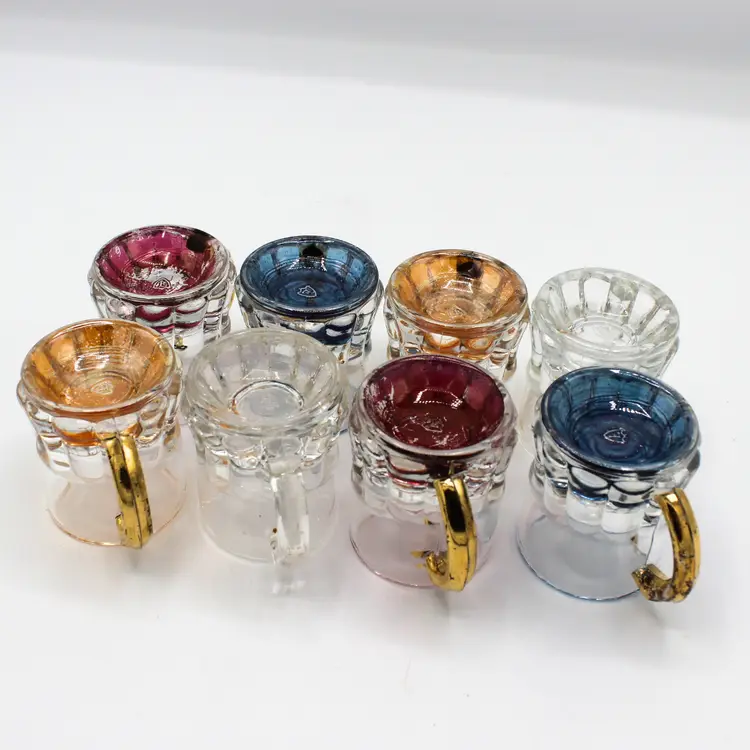 Vintage Mini Beer Mug Shot Glass by Federal Glass, Barware Steins Color Base (8)