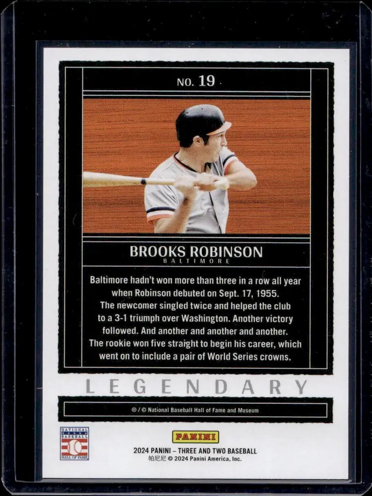 Brooks Robinson Legendary Baseball Card 38/99