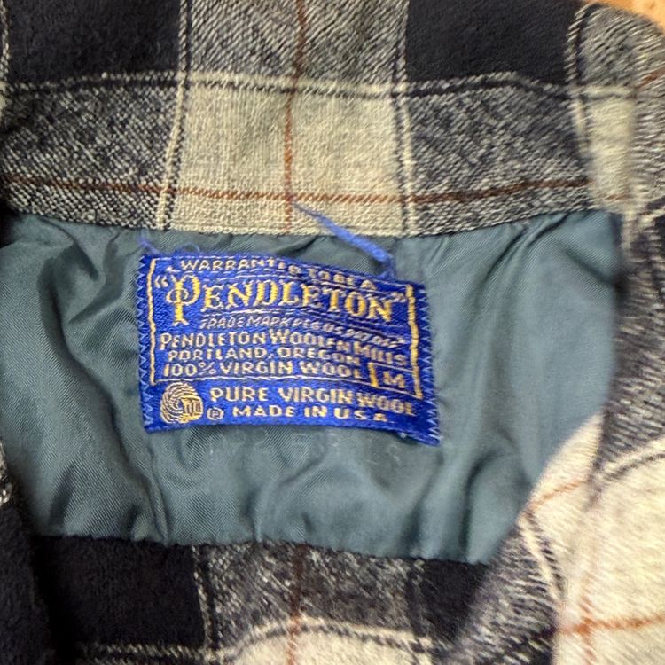 Women's Pendleton Virgin Wool Flannel Size M Made In USA