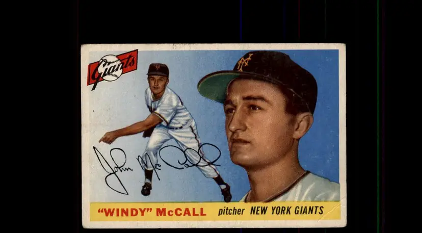 1955 Topps #42 Windy McCall - (pk-tl1) - New York Giants