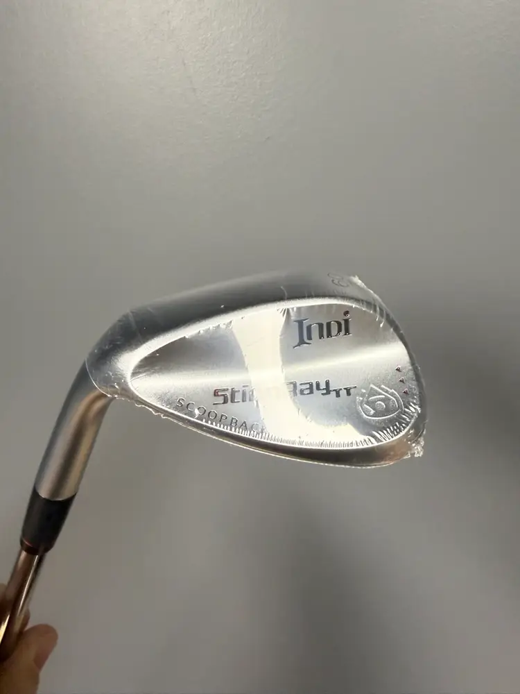 Brand New In plastic Lefty Indi 60deg Wedge With KBS 110 Wedge Shaft