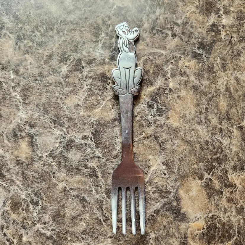 Disney Goofy/Pluto? Vintage Fork 5" Stainless