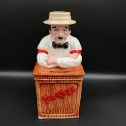 Vtg Sigma Ticket Seller Ceramic Bank