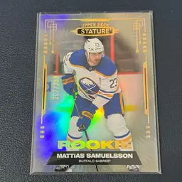 2021-22 UD Stature Mattias Samuelsson /399 Buffalo Sabres