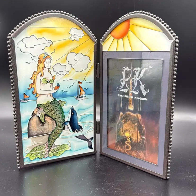 Enchanted Kingdom Stain Glass Picture Frame