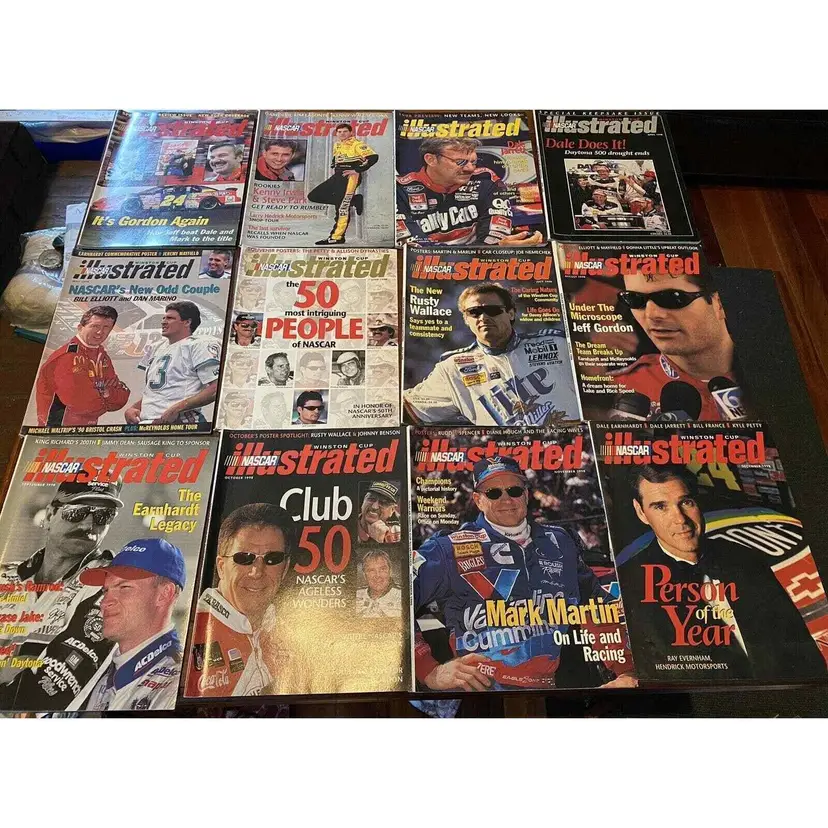NASCAR Illustrated Magazine Bundle. Entire Year Of 1998. Gordon, Earnhardt, Etc