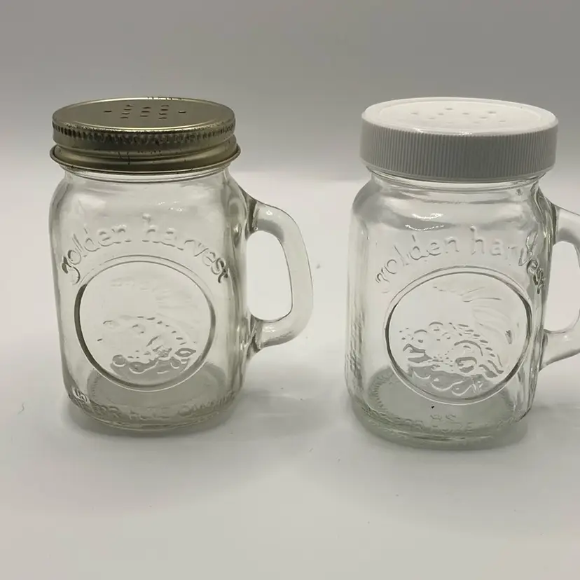 Golden Harvest Ball Mason Shakers