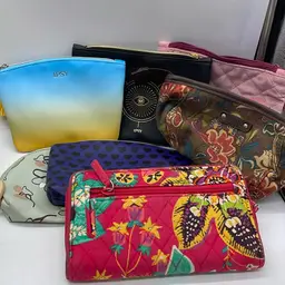 Lot Of Wallet Makeup Bags X 7