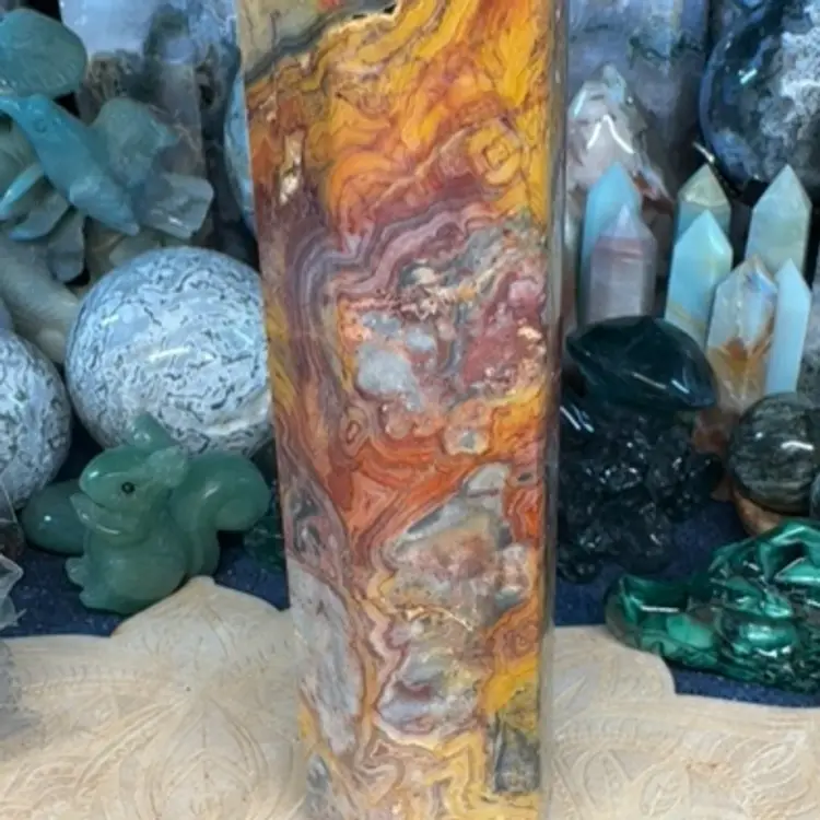 Yellow Crazy Lace Tower 9”