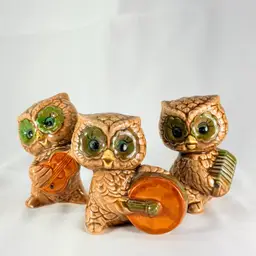 Musical Trio Of Owls As Is