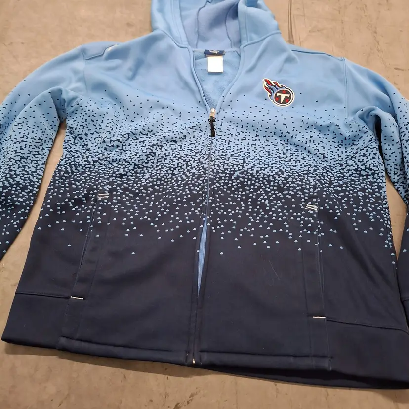 Reebok NFL Tennessee Titans AFC South Gradient Hoodie Jacket M Polyester Blue