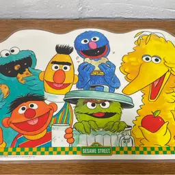 Like New Sesame Street 1982 Placemat