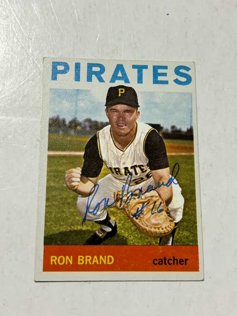 1964 Topps # 326 Ron Brand, Pittsburgh Pirates Sign Vintage