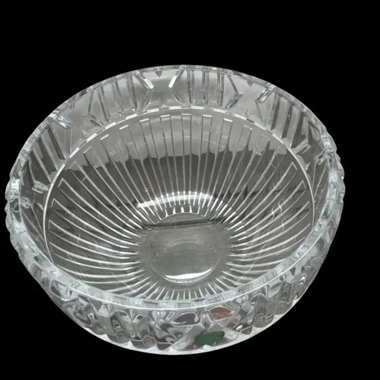 Tiffany & Co. Atlas Roman Numeral Crystal Bowl, 7 in Diameter x 6 in H