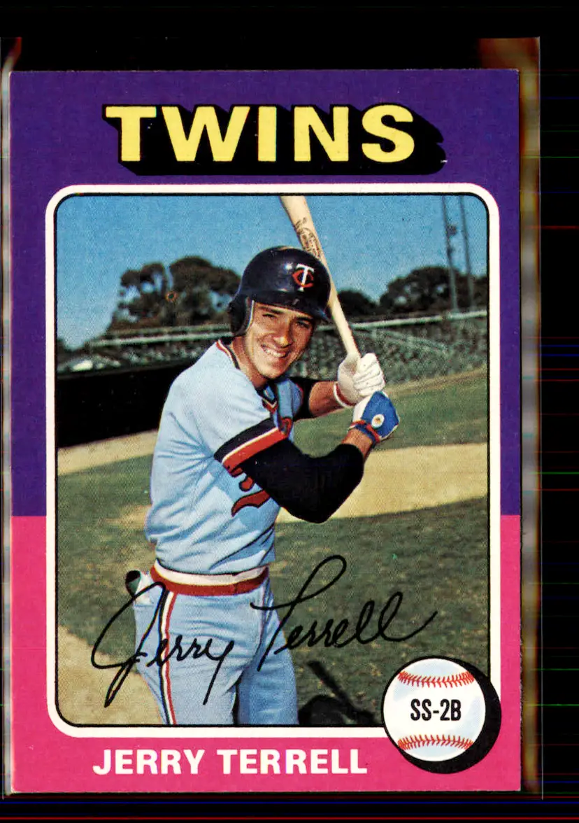 Jerry Terrell 1975 Topps #654 - Minnesota Twins - (pk2-42)