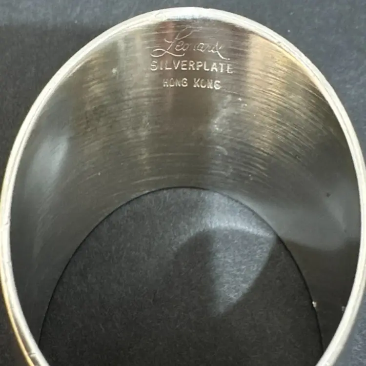 Vintage Leonard Silver Plate Napkin Rings