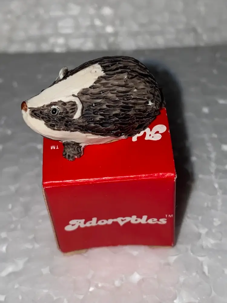 #01 Adorable's animal Figurine made in Scotland, hand painted as pictured