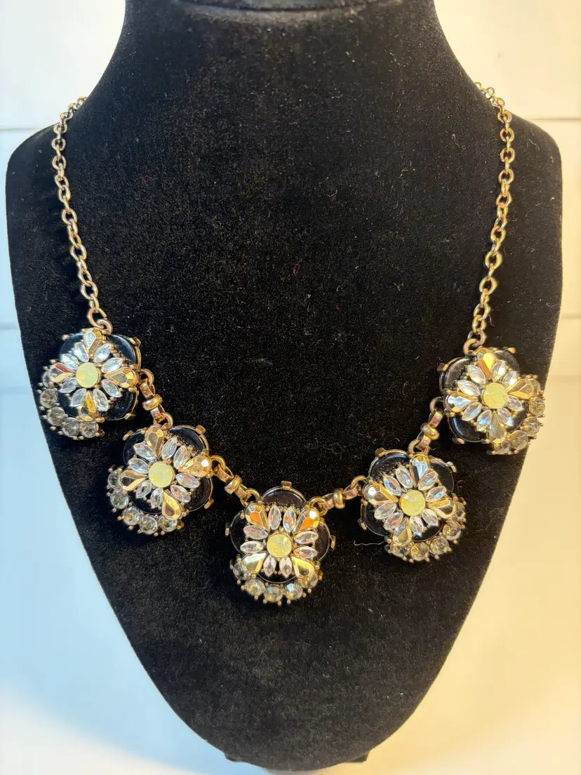 Vintage Floral Statement Necklace