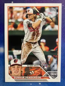 Gunnar Henderson 2023 Topps Series 1 #206 (RC) Rookie Baltimore Orioles