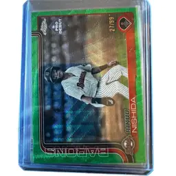 Rikuu Nishida 2025 Topps Chrome Pro Debut Green Refractor 27/99