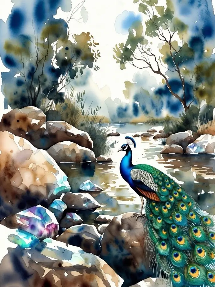 On The Rocks with The Peacock