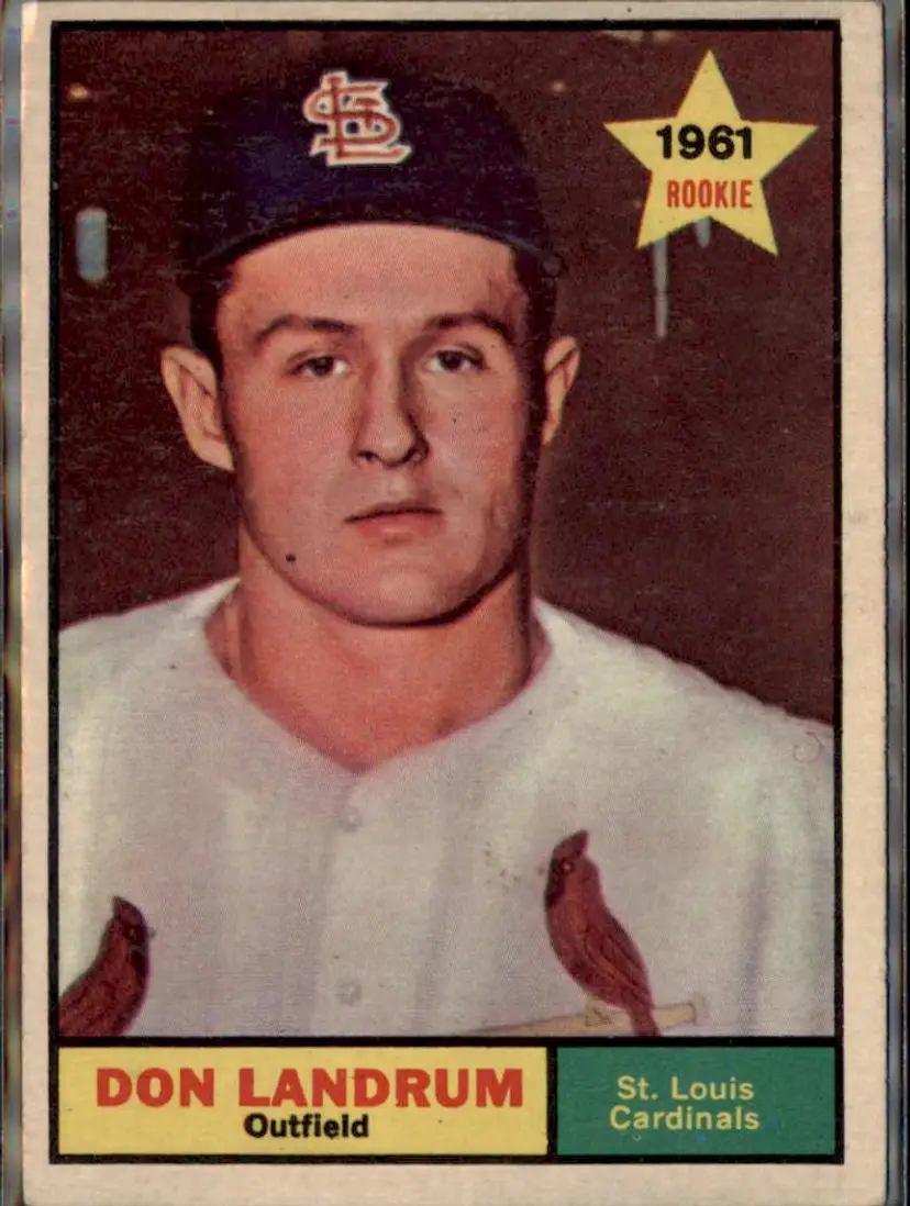 1961 Topps #338 Don Landrum - ( ) - St. Louis Cardinals