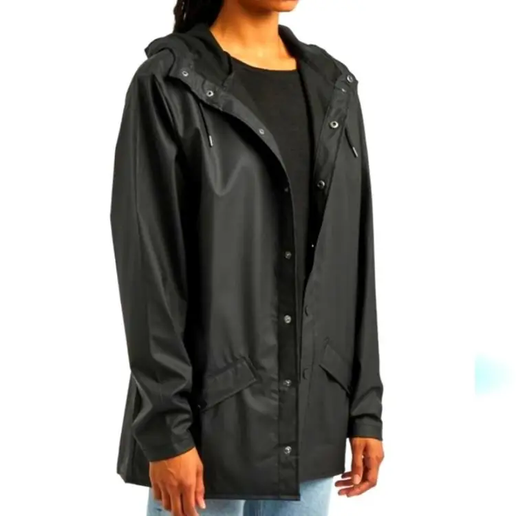 RAINS Olive Green Rain Parka Jacket Size Small, New