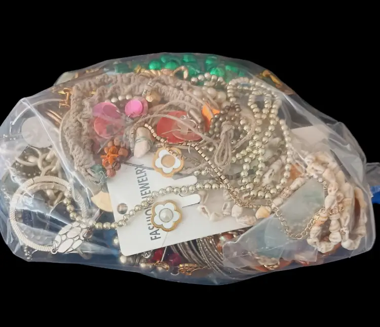 3 Lb Repurpose Repair Redesign Junk Jewelry Lot New Modern Vintage Mix