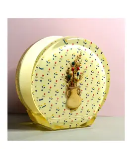 Vintage Lucite Napkin Holder Floral Inlay Acrylic Kitchen Decor 1970s