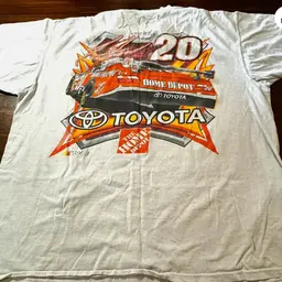 Vintage Tony Stewart T-Shirt The Home Depot #20 Sz XL Chase Authentics Thrashed