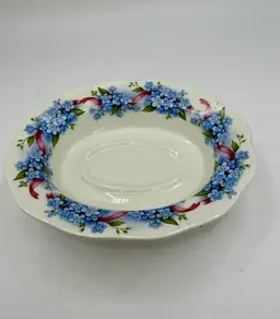 Staffordshire Forget-me-nots Soap Dish