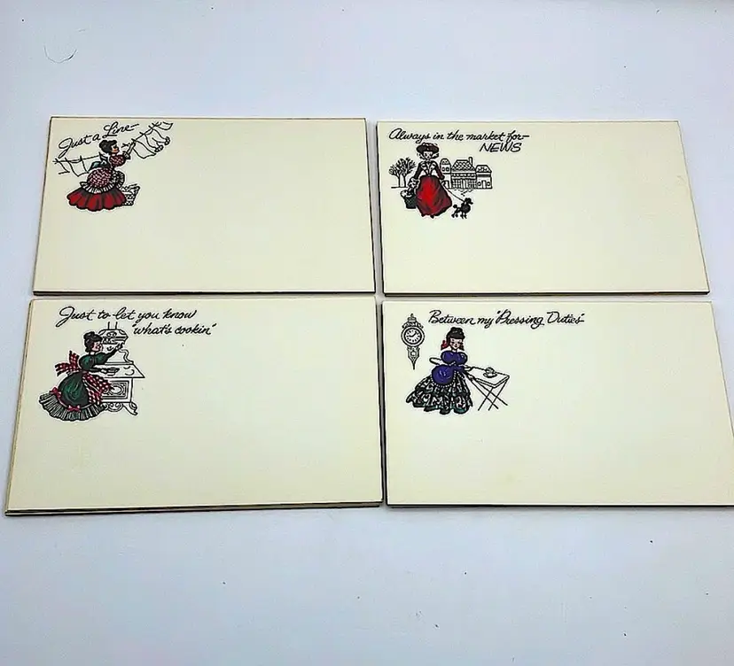 Vintage Postcards, Current Products, 4 Designs, 38 Cards, 1950’s-60’s. Adorable!