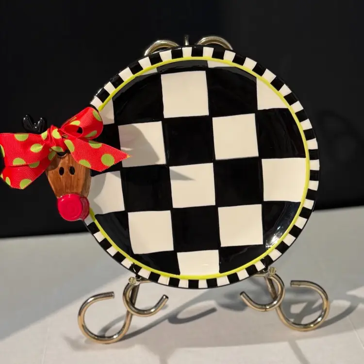 Mud Pie Rudolph Christmas Snack Plate