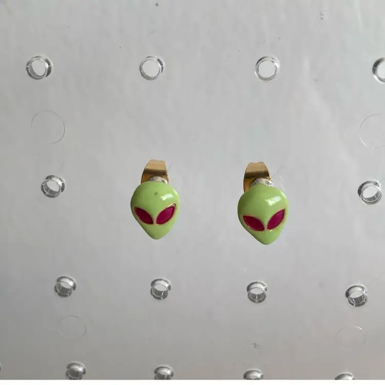 1970’s Adorable Alien Stud Earrings
