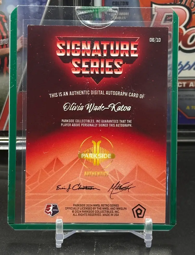 Olivia Wade-Katoa 2024 Parkside Signature Series Auto 6/10 Soccer Card