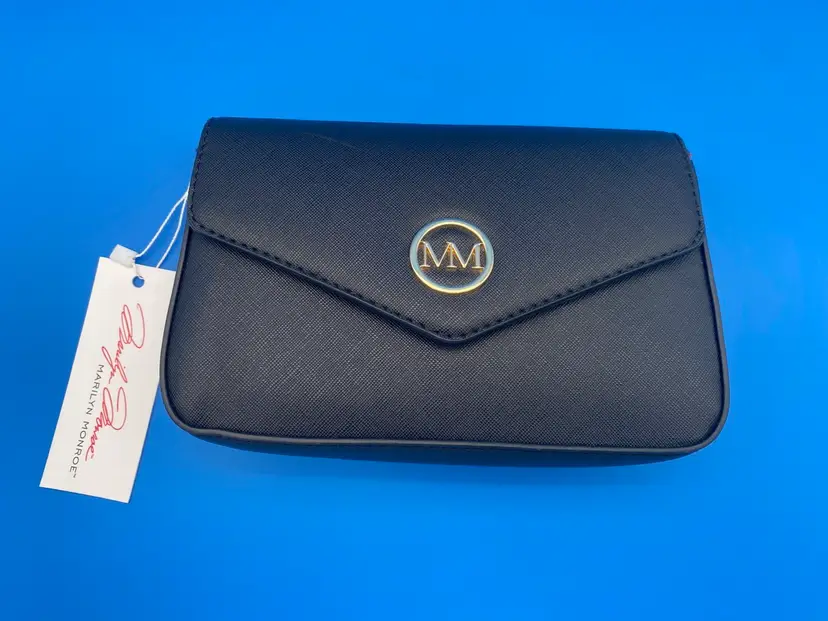 Marilyn Monroe Women's Black Crossbody Clutch Handbag - New w Tags - Chain Strap