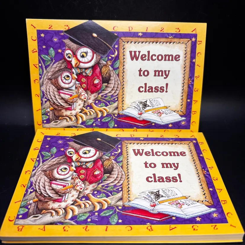 Mary Engelbreit Teacher Owl Welcome To My Classroom Postcards