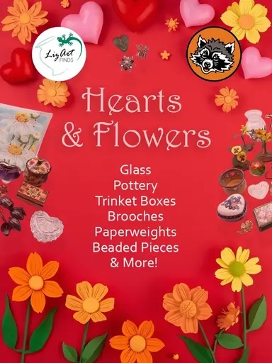 Hearts And Flowers with LizArt Finds!