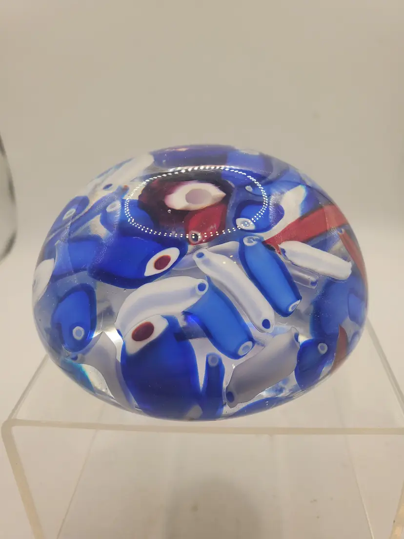 #01 Murano Scramble Millefiore Paperweight