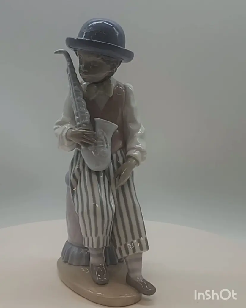 Retired Lladro Black Legacy "Jazz Sax" Figurine 5833 Made in Spain