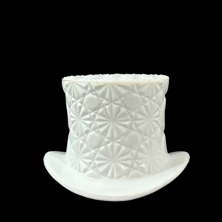 Daisy & Button Milk Glass Top Hat Vase Trinket Dish Air Plant Vase