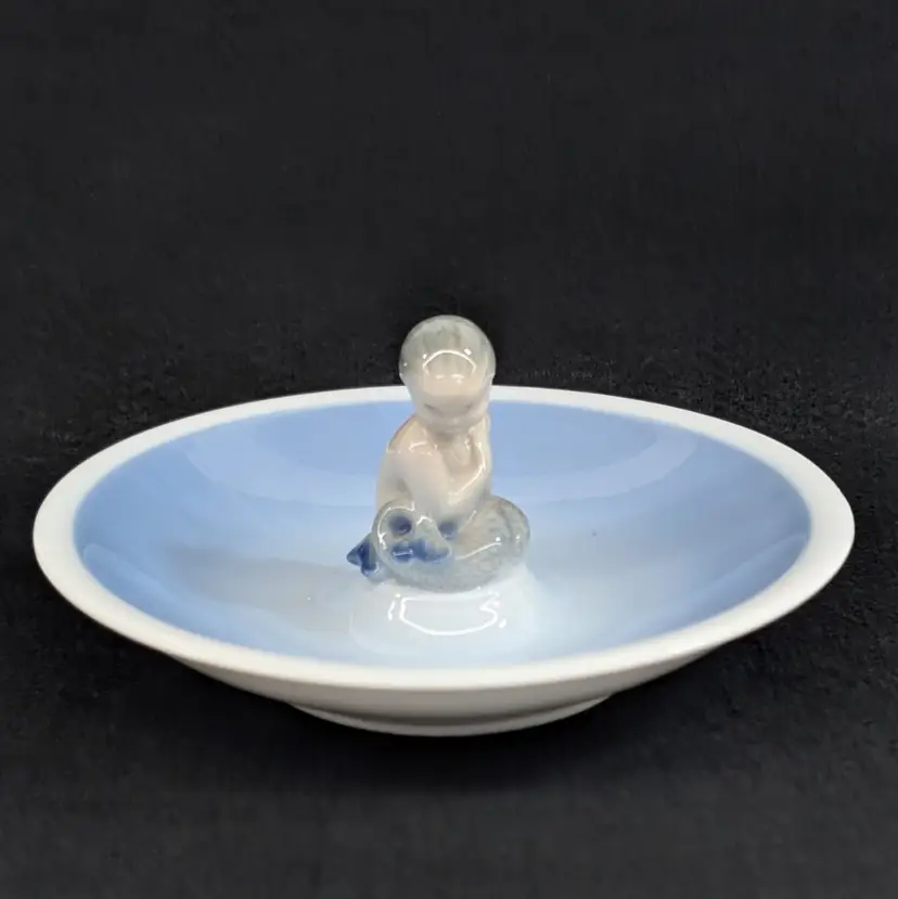 Vintage Royal Copenhagen Little Mermaid Ring Trinket Dish Denmark # 3231