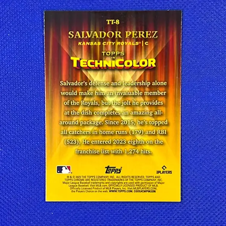 Salvador Perez Topps Chrome Technicolor TT-8 Kansas City Royals