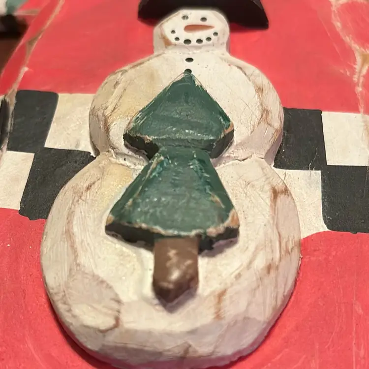 258. Midwest of Cannon Falls Ilona Steelhammer Whimsical Wood Carved Santa